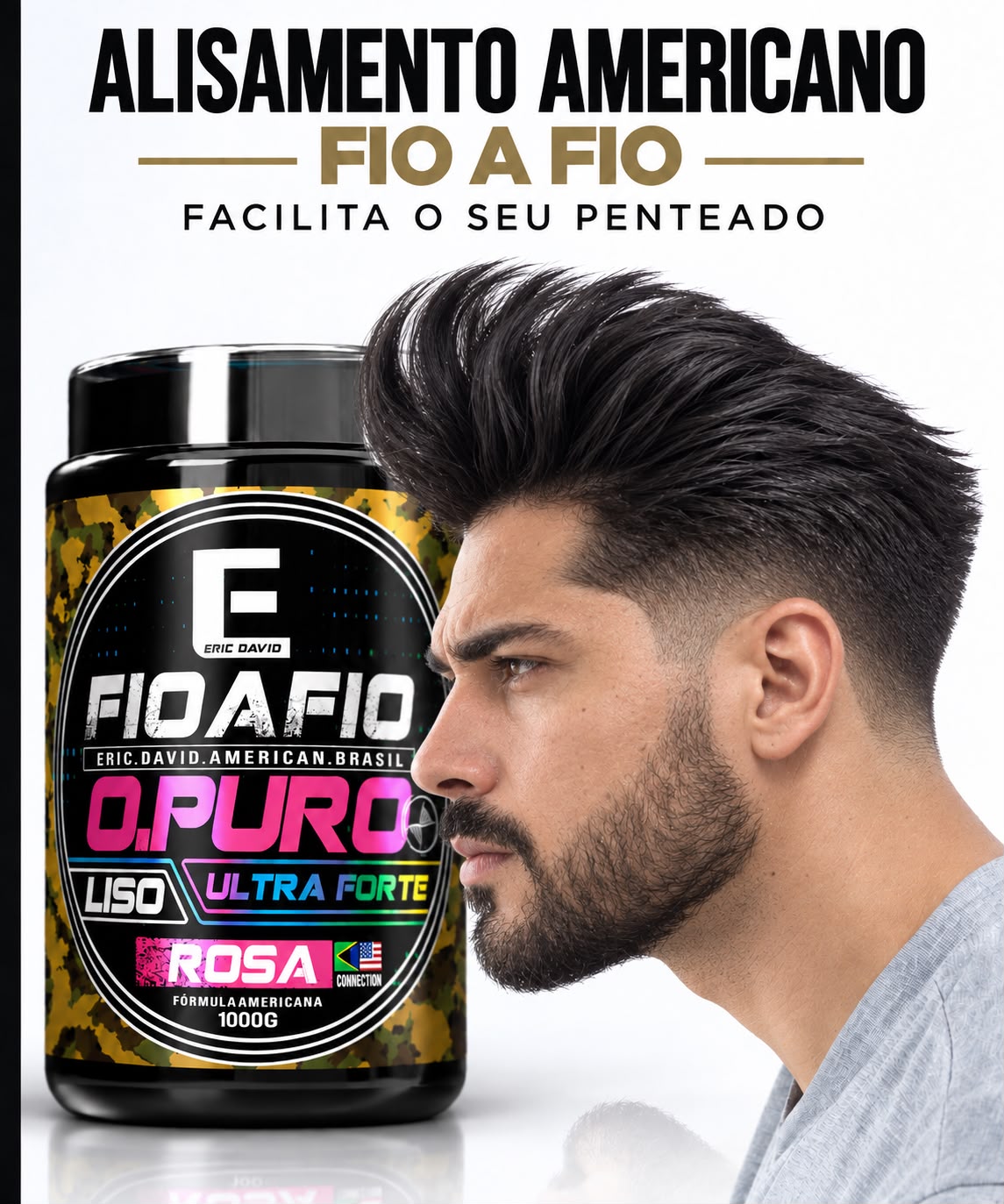 Alisamento Americano Fio a Fio - pote O Puro