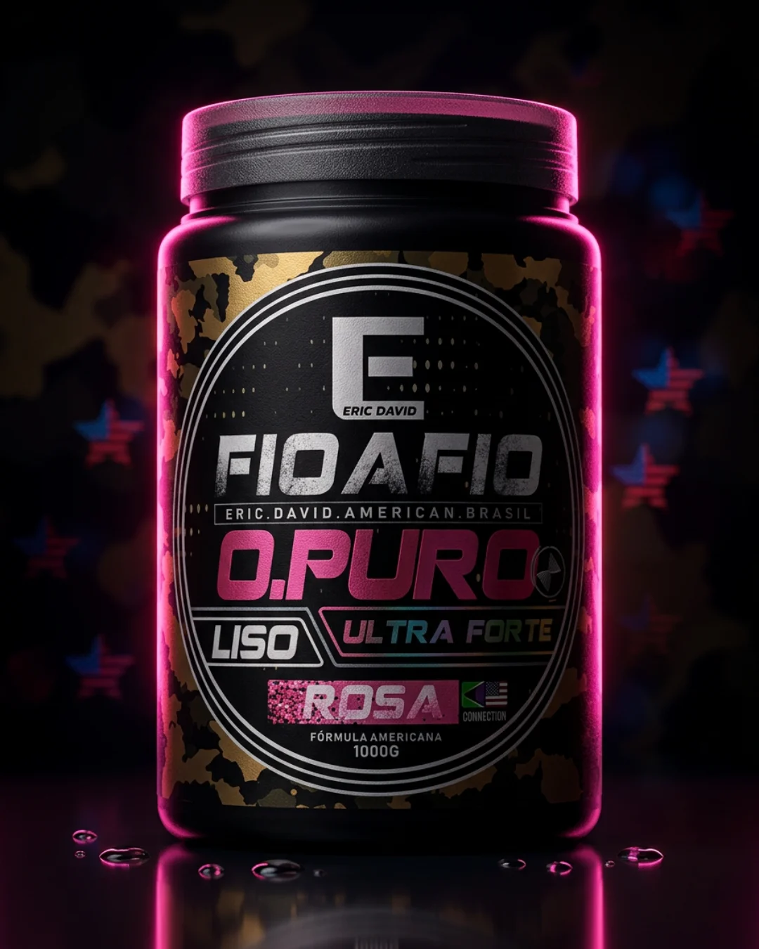 Fio a Fio O.Puro Ultra Forte Rosa - alisamento masculino em 5 minutos