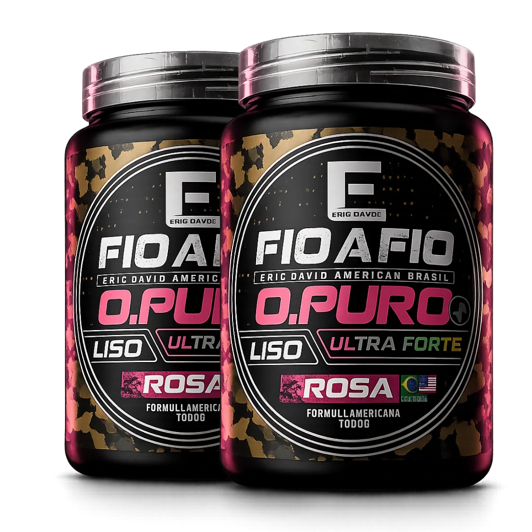 Kit com 2 potes Alisamento Americano Fio a Fio